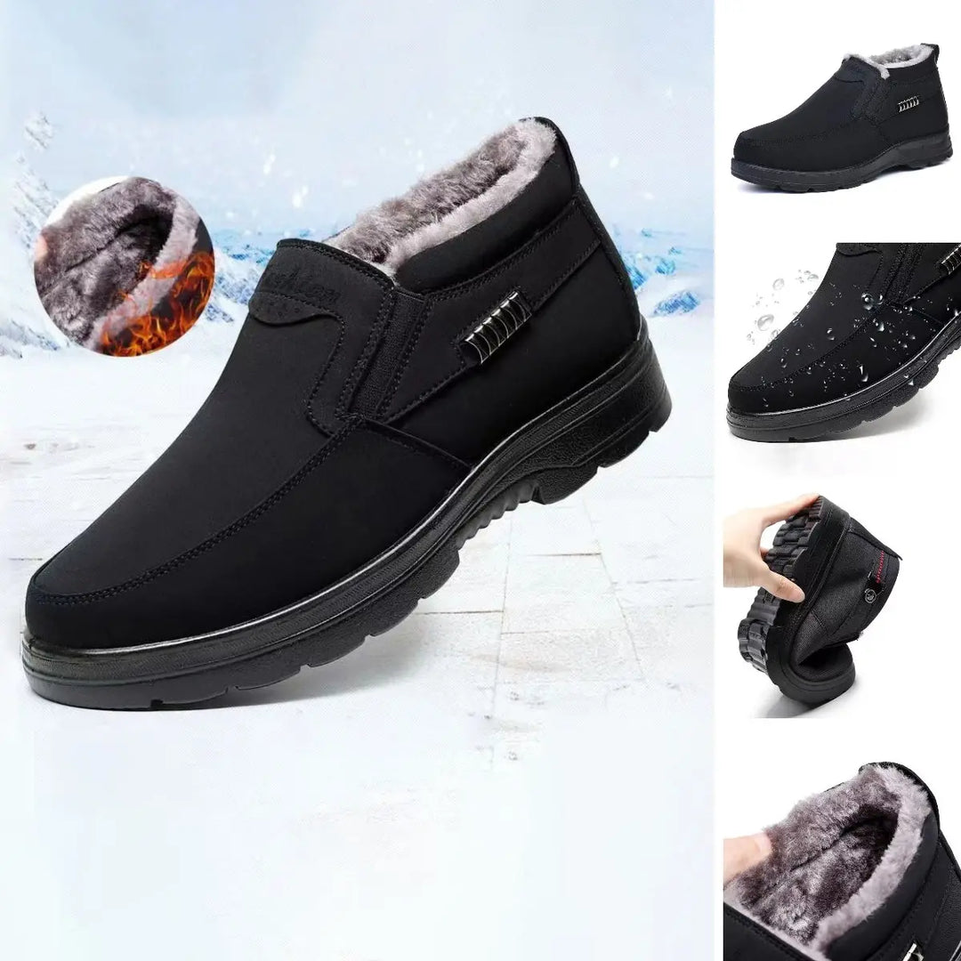 Chaussures d'hiver homme chaudes, antidérapantes et faciles à enfiler. Confort maximal au quotidien.