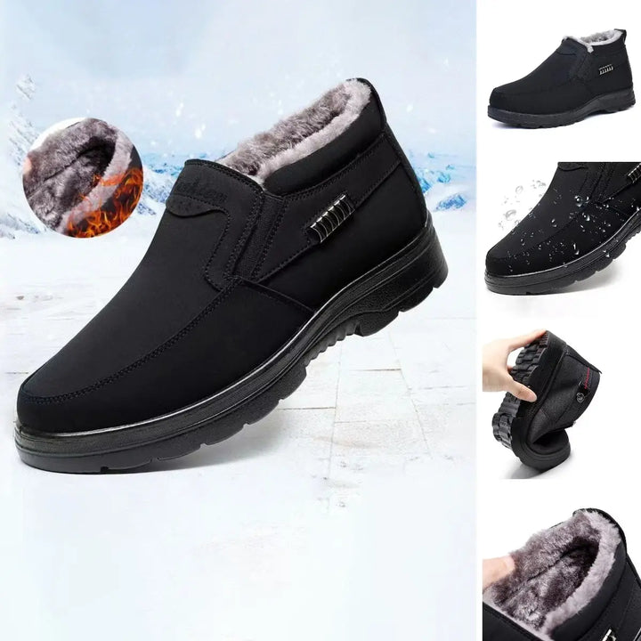 Chaussures d'hiver homme chaudes, antidérapantes et faciles à enfiler. Confort maximal au quotidien.