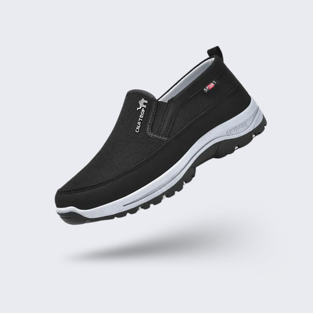 "Chaussures homme confort ortho, design moderne, semelle antidérapante, pour marche quotidienne, couleurs variées."