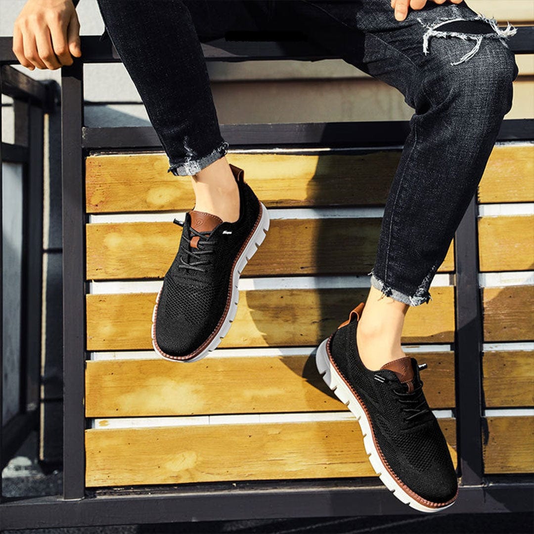 "Chaussures homme élégantes en cuir végétal marron avec semelle intérieure mémoire, apportant style et confort au quotidien."
