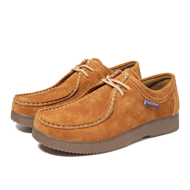 Chaussures homme en cuir, style classique, confort supérieur.  Semelles rembourrées.