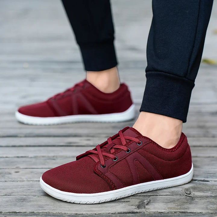 Chaussures respirantes minimalistes pour pieds larges, optimisées pour la course et la marche, ultra-légères.