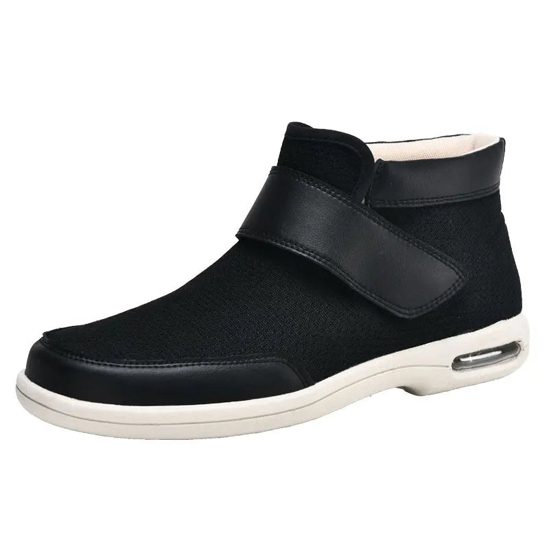Chaussures orthopédiques unisexes chaudes pour l'hiver, avec semelle antidérapante. Confort et sécurité pour pieds sensibles.