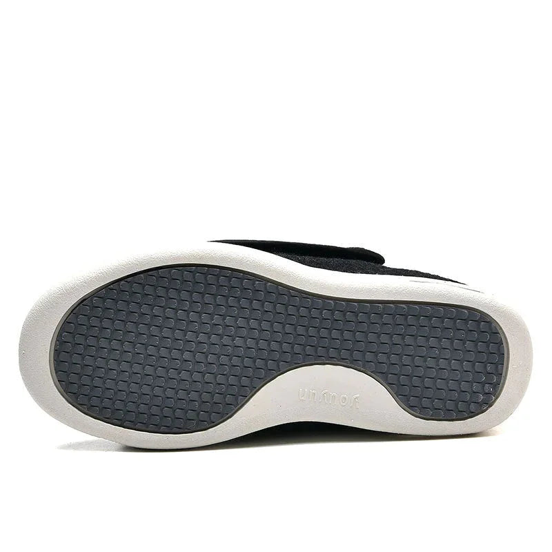 Chaussures confortables avec mousse mémoire, idéales pour pieds sensibles ou diabétiques.