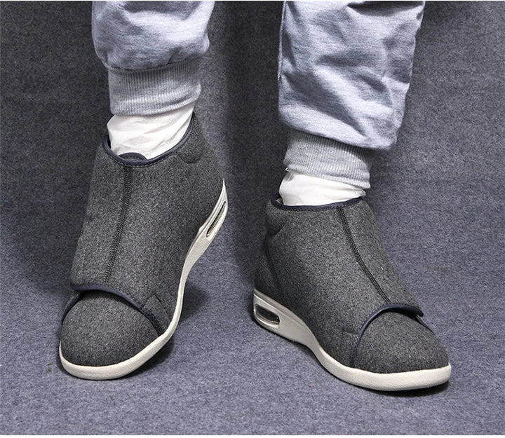 Chaussures orthopédiques réglables, faciles à enfiler, pour un bien-être supérieur et soutien du pied.