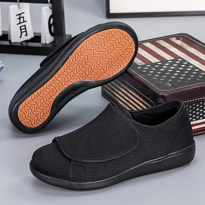 Chaussures unisexes orthopédiques larges, à enfiler, confortables pour la marche, décontractées et légères.