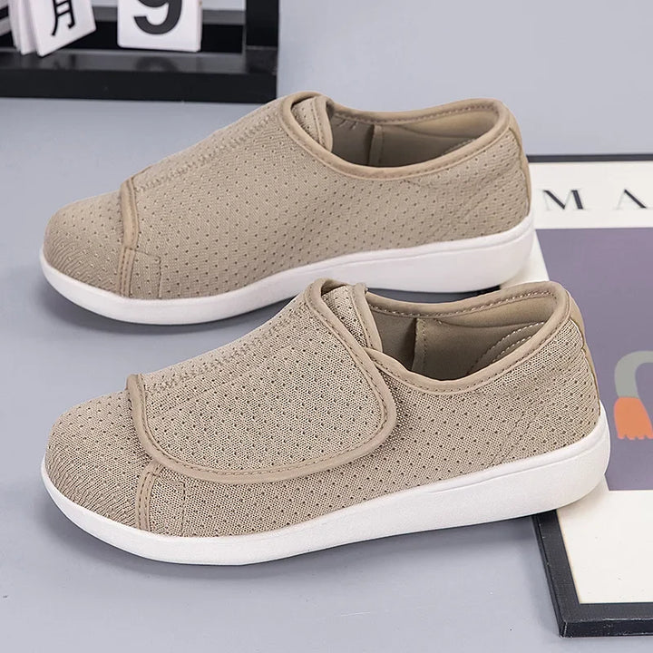 Chaussures orthopédiques unisexes, larges, respirantes pour un confort durable et bien-être quotidien.