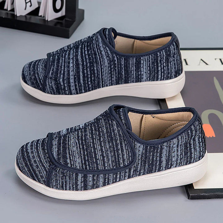Chaussures orthopédiques larges à enfiler, confortables pour la marche décontractée, soutien unisexe.