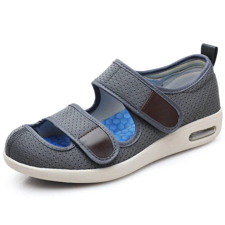 Chaussures orthopédiques pour femmes aux pieds sensibles. Design ouvert, légères et respirantes pour un confort durable.
