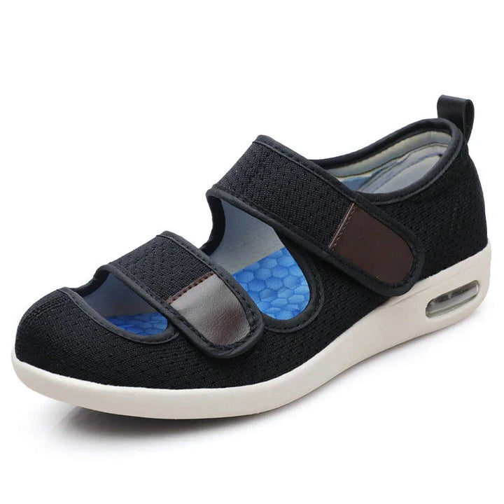 Sandales orthopédiques légères pour un confort quotidien. Maintien et semelles amovibles pour pieds sensibles. Antidérapantes.