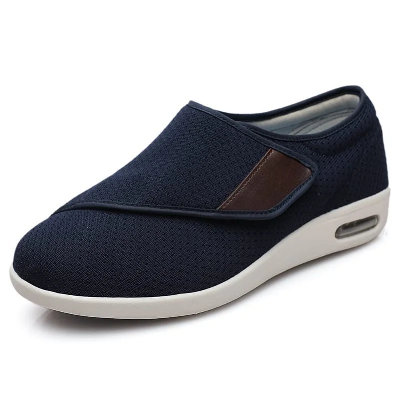 Chaussures orthopédiques unisexes confortables, idéales pour pieds sensibles, diabétiques et oedème.