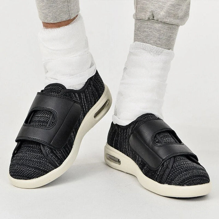 Chaussures de marche orthopédiques unisexes avec semelles amovibles, légères et respirantes pour santé des pieds.