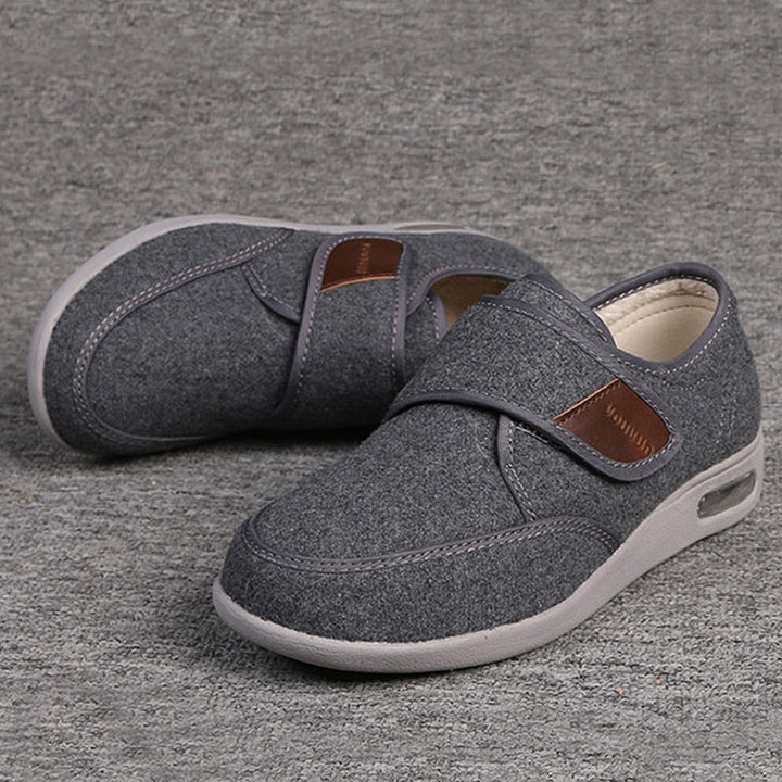 Chaussures orthopédiques réglables et respirantes pour hommes et femmes. Idéales pour pieds gonflés, un confort optimal.