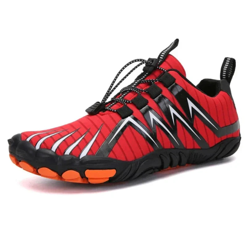 Chaussures pieds nus saines, favorisant l'ergonomie naturelle et le bien-être général du corps. Confort Expert Pro.