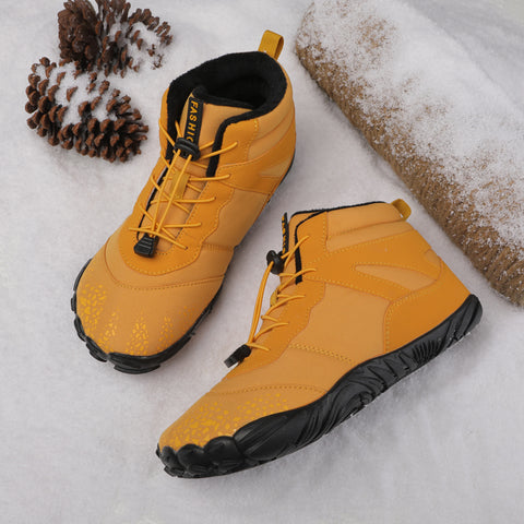 Chaussures pieds nus pour la randonnée hivernale, modèle Arctic Contact, légères et chaudes.