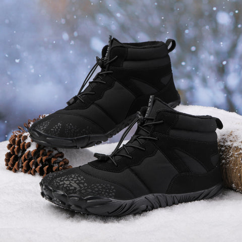 Chaussures d'hiver légères Arctic Contact, confort barefoot pour activités extérieures par temps froid.