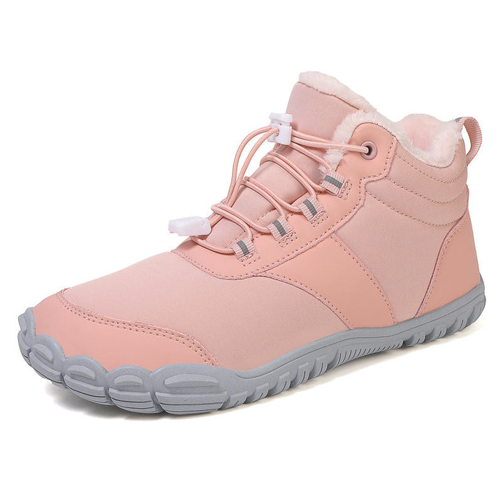Chaussures pieds nus hivernales unisexes, imperméables et chaudes. Idéales pour la neige et la randonnée.