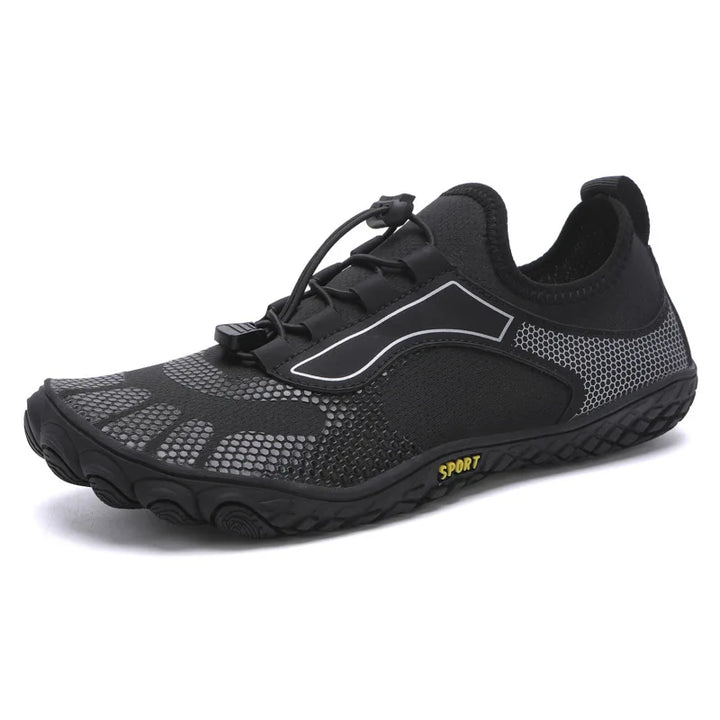 Chaussures souples unisexes antidérapantes, sensation pieds nus pour un mouvement naturel. Idéales pour plage et sport.