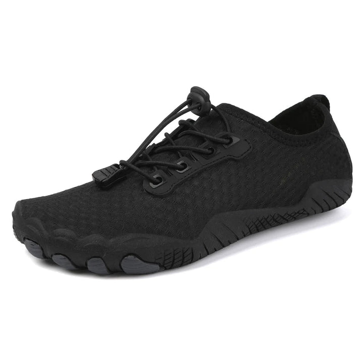 Chaussures pieds nus légères et souples pour la randonnée et le trail, idéales pour un confort maximal en extérieur.