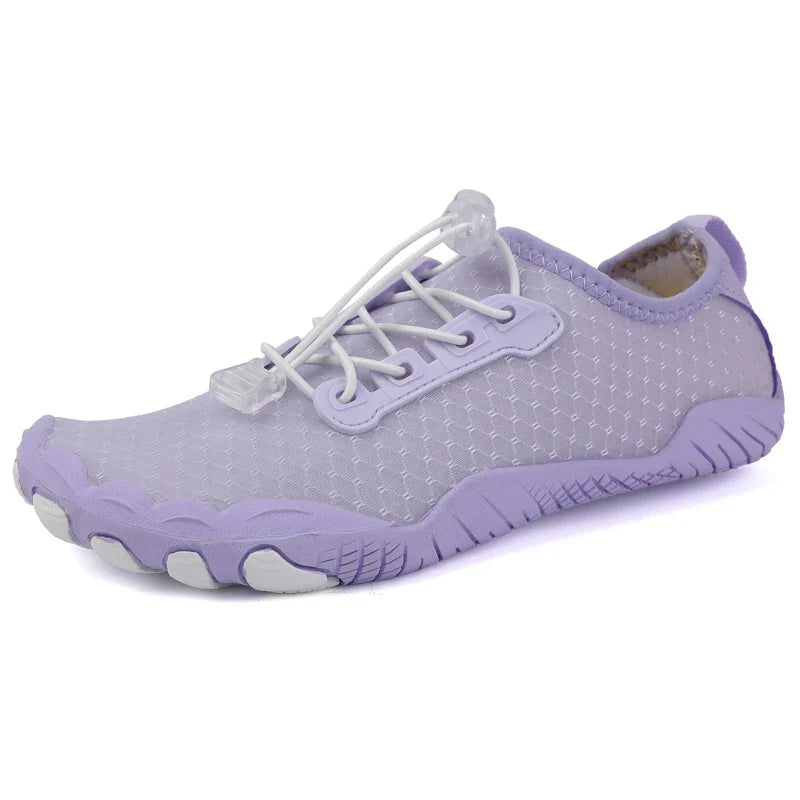 Chaussures pieds nus unisexes, confortables, souples, respirantes pour randonnée et trail.