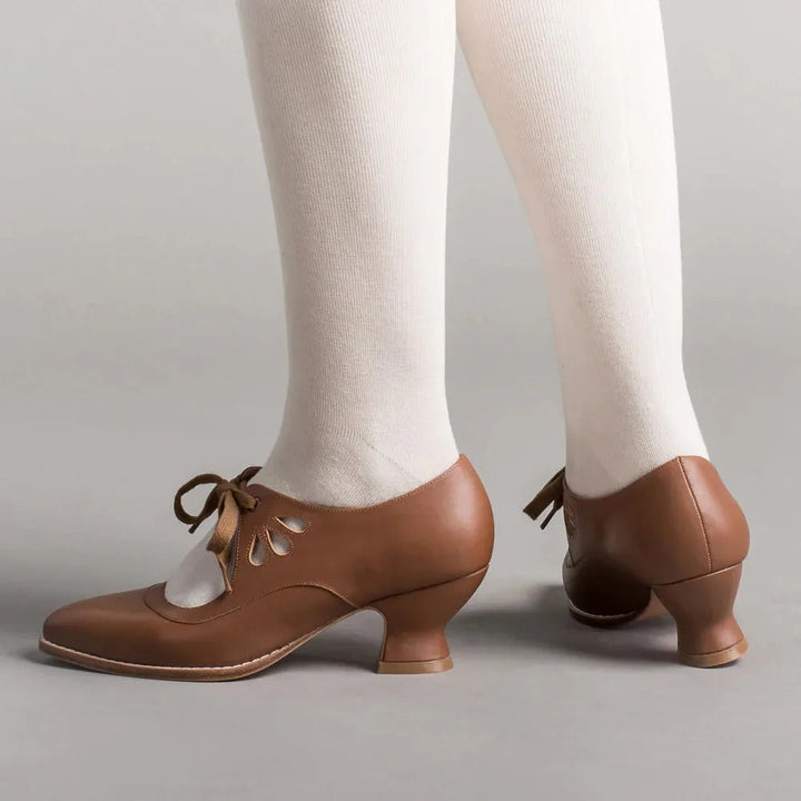 Talons bas confortables pour femmes, look chic et rétro, polyvalents pour toute occasion.