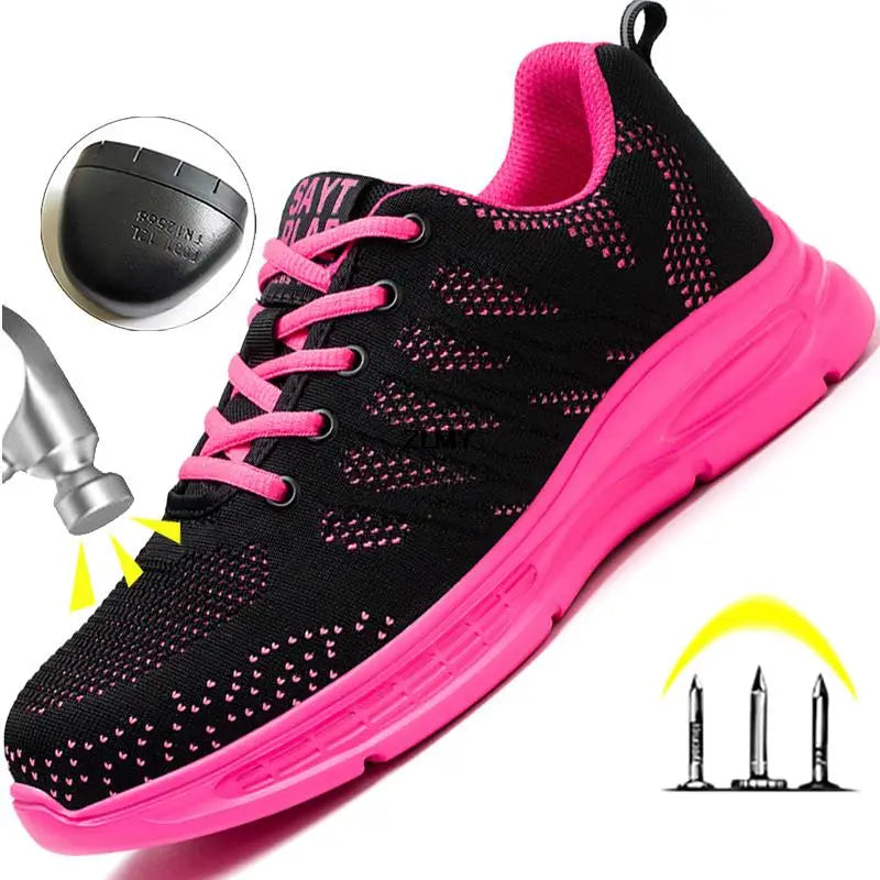 Chaussures sécurité femme pour chantier. Protection totale, légères, respirantes et très confortables.