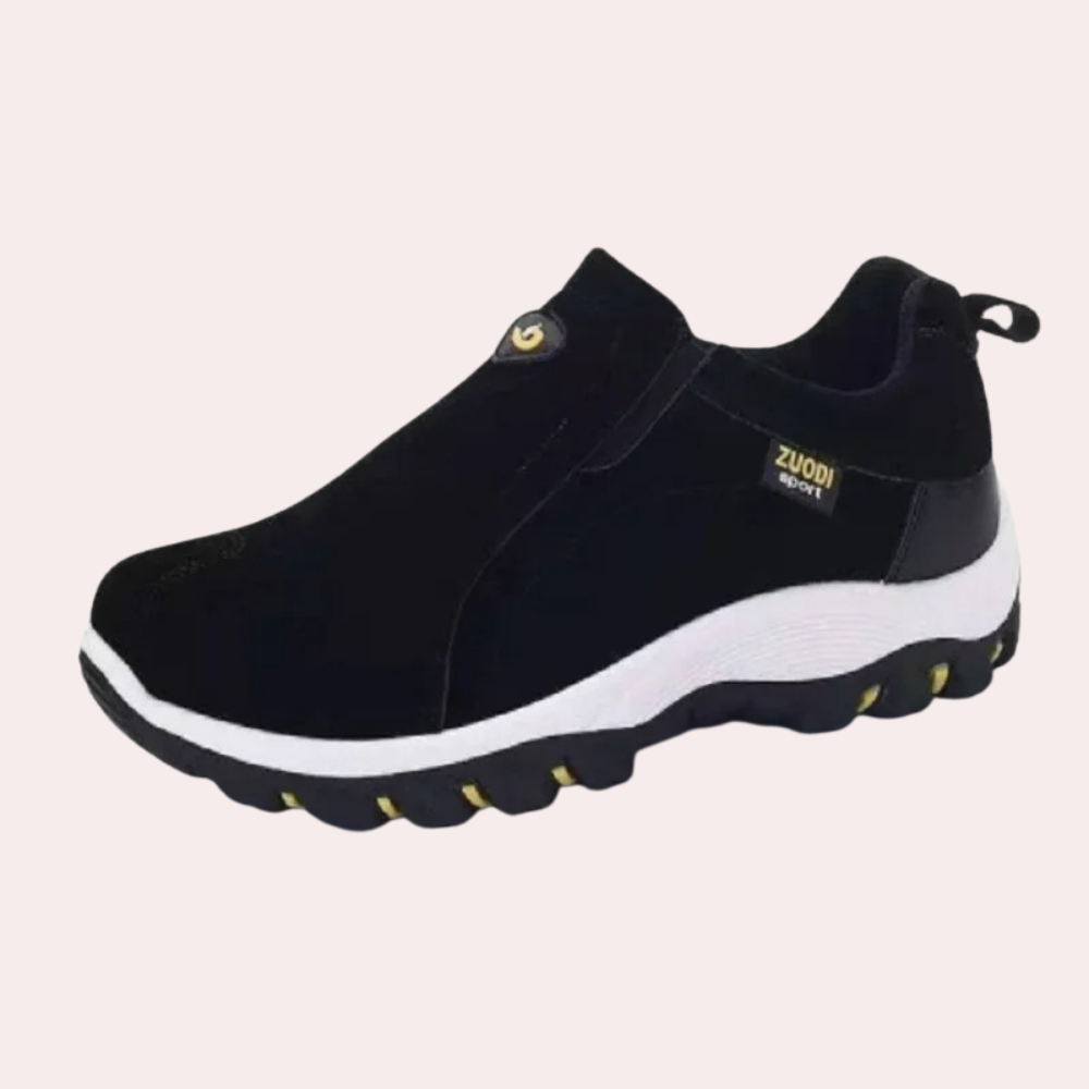 "Chaussures slip-on homme khaki élégantes avec semelles antidérapantes, design moderne pour confort et style"