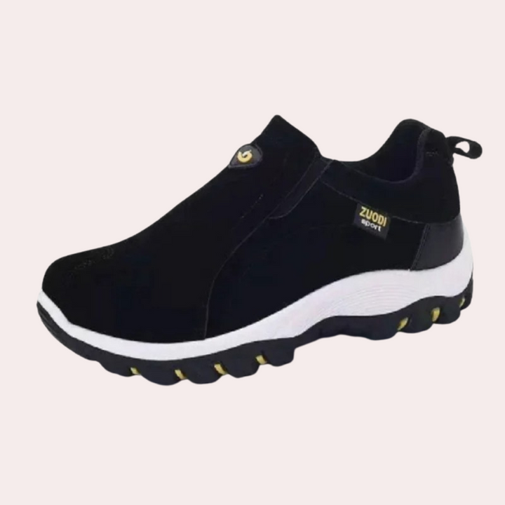 "Chaussures slip-on homme khaki élégantes avec semelles antidérapantes, design moderne pour confort et style"
