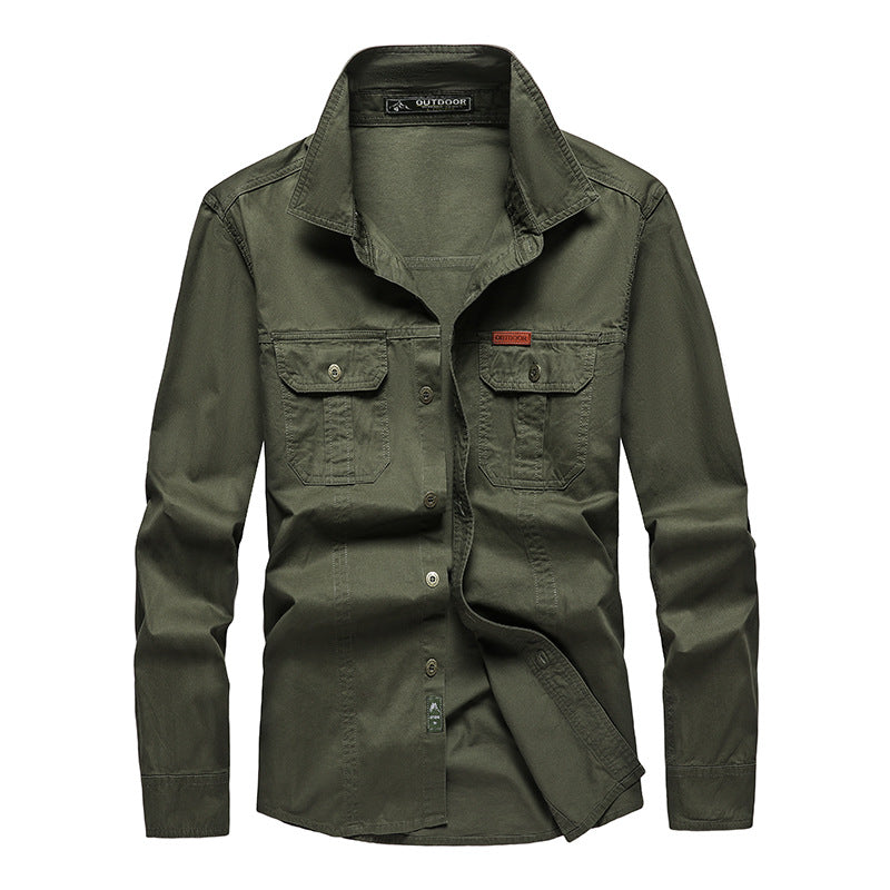 Chemise casual homme à manches longues, style décontracté et moderne, un essentiel de la mode masculine.