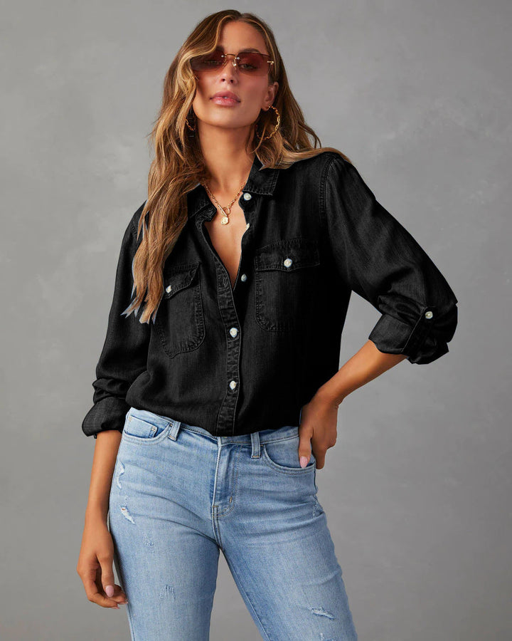 Chemise en jean femme, design intemporel, facile à associer. Mode femme confortable pour toutes saisons.