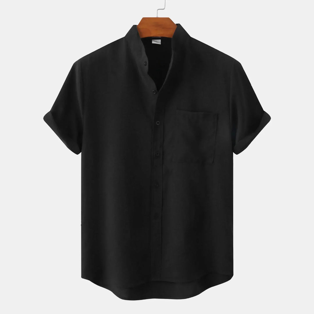 "Chemise en lin homme élégante, respirante, couleurs variées, pour style moderne et confort lors des journées chaudes."