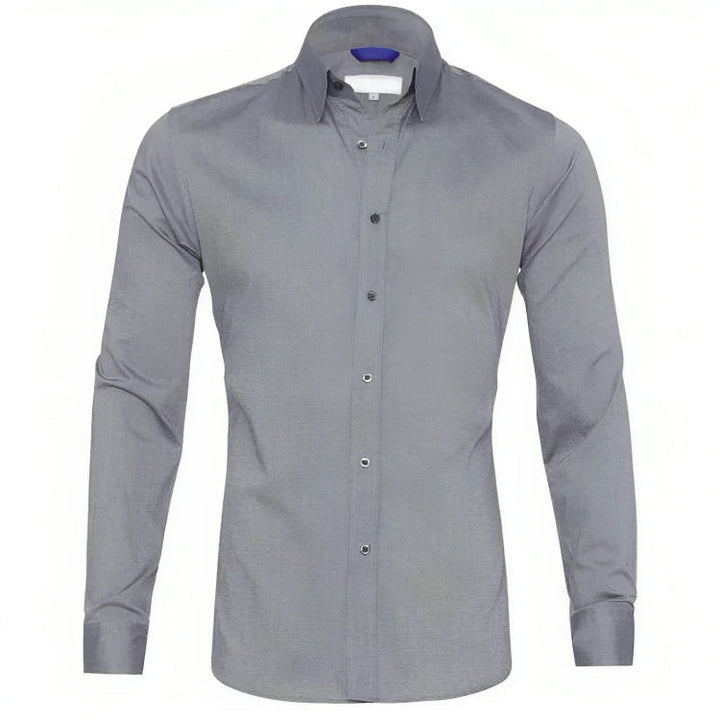 Vêtement homme moderne: chemise zippée, chic et sans repassage, idéale pour toutes occasions.