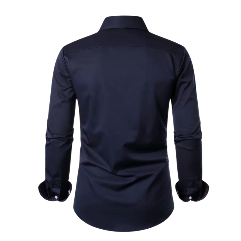 Chemise homme élégante à motif paisley, tissu haut de gamme, coupe ajustée, idéale événements formels et semi-formels.