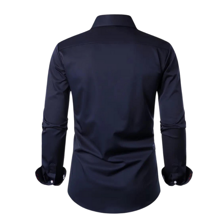 Chemise homme élégante à motif paisley, tissu haut de gamme, coupe ajustée, idéale événements formels et semi-formels.