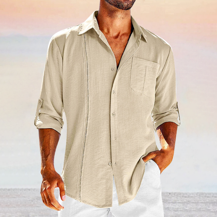 Chemise homme élégante, coupe impeccable, tissu de qualité.  Style polyvalent, tailles S-XXL.