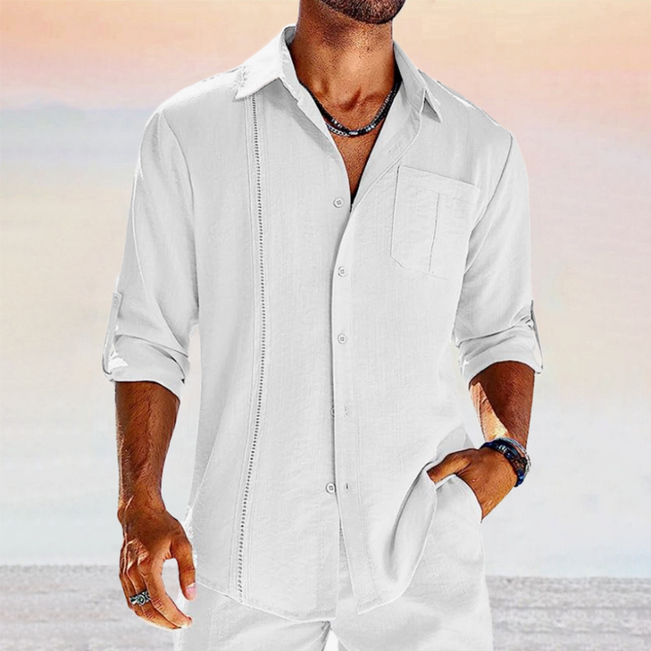 Chemise homme élégante, coupe impeccable, tissu de qualité.  Style polyvalent, tailles S-XXL.