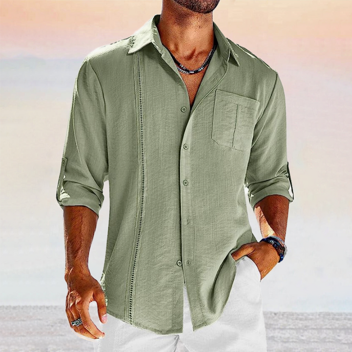 Chemise homme élégante, coupe impeccable, tissu de qualité.  Style polyvalent, tailles S-XXL.