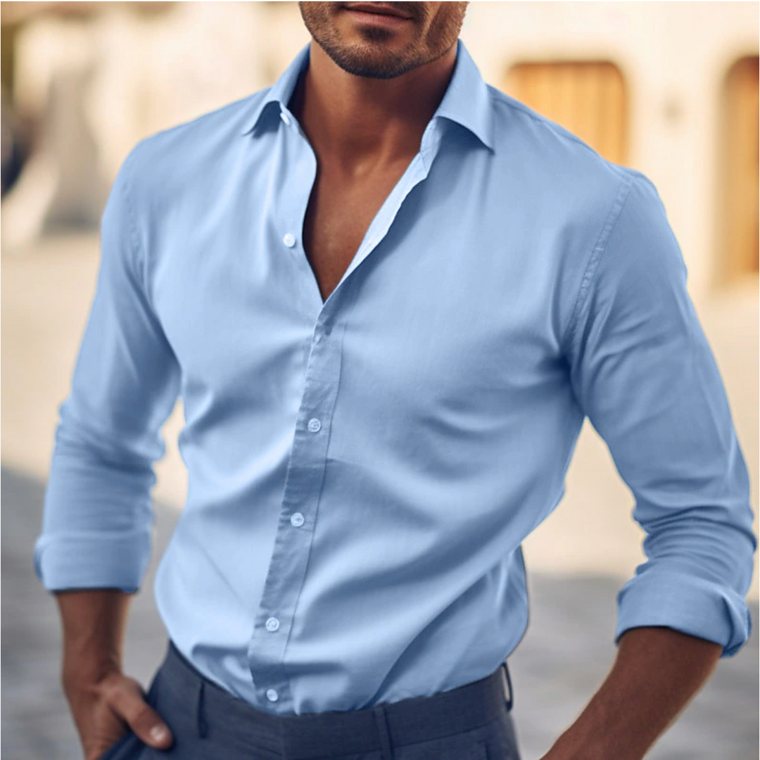 Chemise homme élégante, coupe moderne, plusieurs couleurs.  Tissu de qualité, confort optimal.