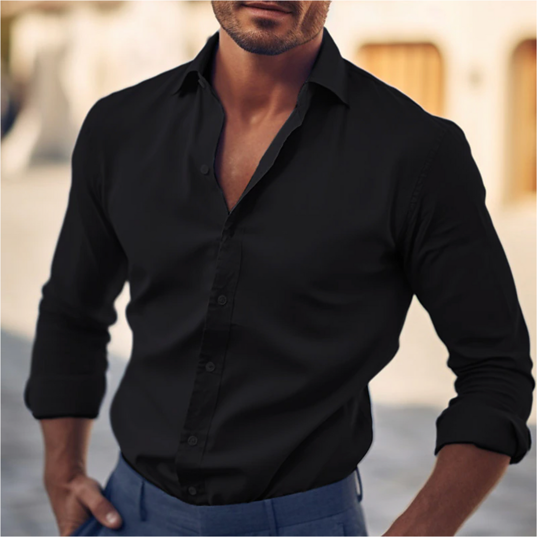 Chemise homme élégante, coupe moderne, plusieurs couleurs.  Tissu de qualité, confort optimal.