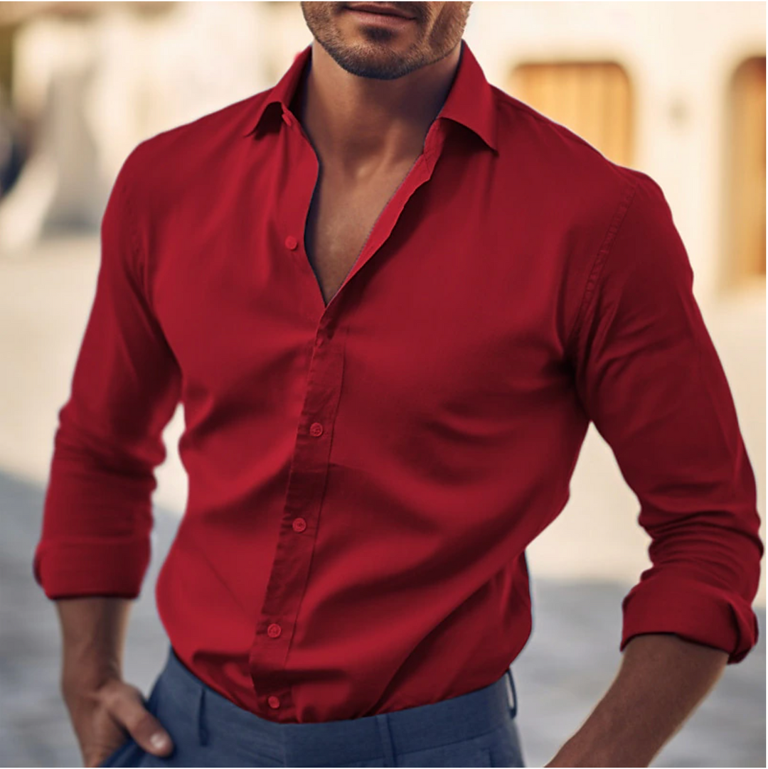 Chemise homme élégante, coupe moderne, plusieurs couleurs.  Tissu de qualité, confort optimal.
