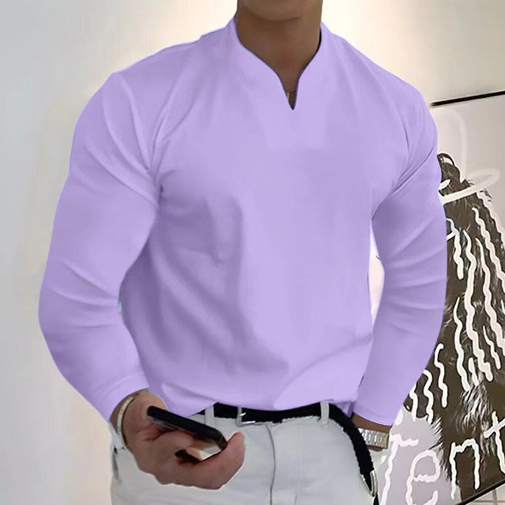 Chemise homme Franky à col V, séchage rapide, anti-transpiration. Idéale pour le confort et la mode masculine.