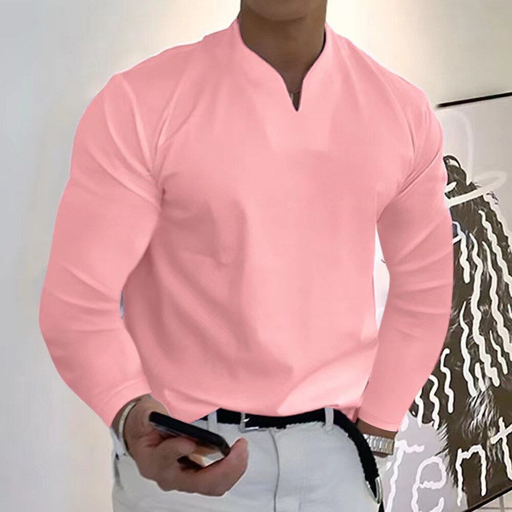 Chemise anti-transpiration homme Franky, col V. Garde au frais et offre un look impeccable toute la journée.
