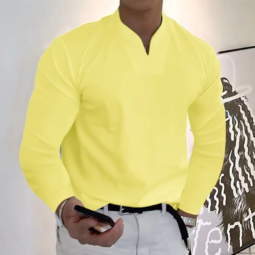 Chemise homme Franky, col V, technologie anti-transpiration. Parfaite pour un confort durable et un look moderne.