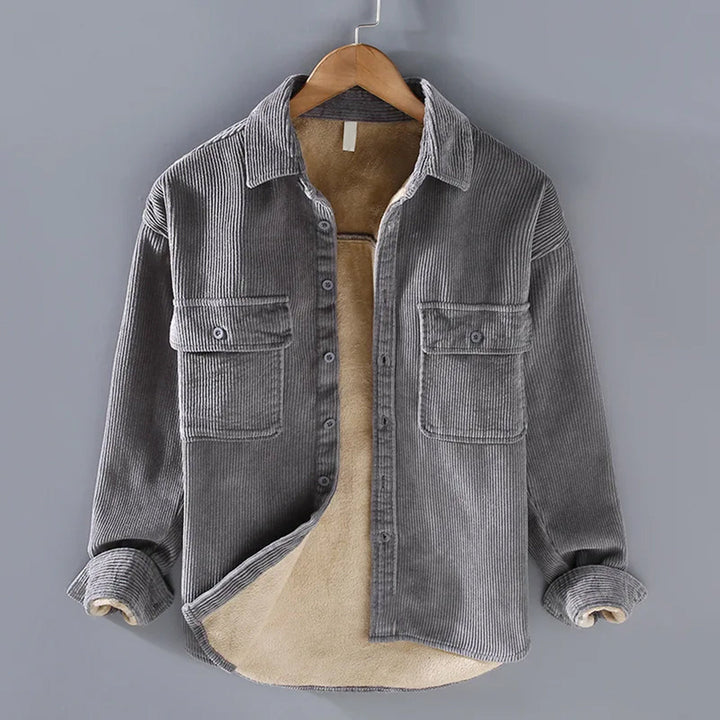 Chemise homme chaude, élégante et décontractée, parfaite pour les journées froides et les superpositions.