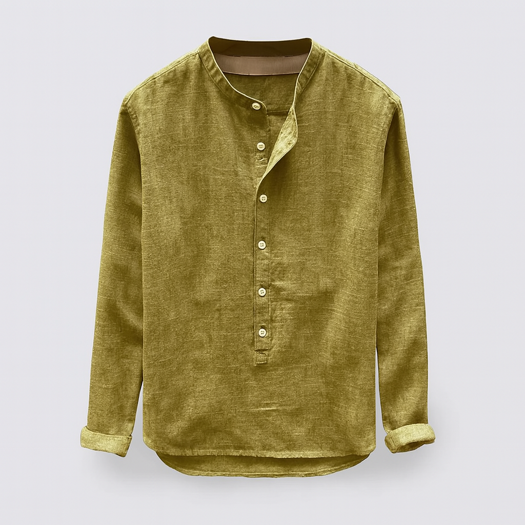 Chemise homme mode masculine, habillée ou décontractée. Manches longues élégantes pour le bureau ou les sorties estivales.