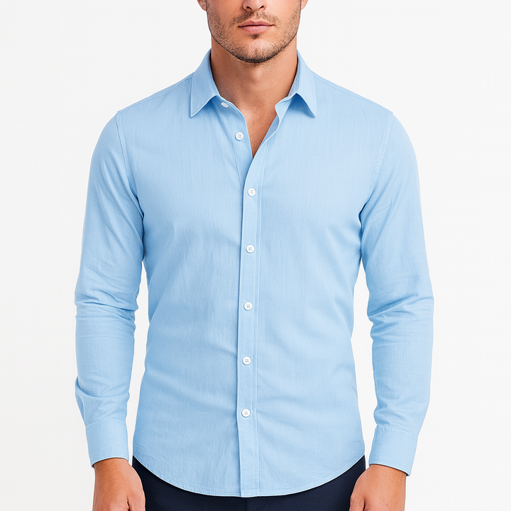 Chemise homme légère, respirante et décontractée. Idéale pour un look mode homme estival et chic.