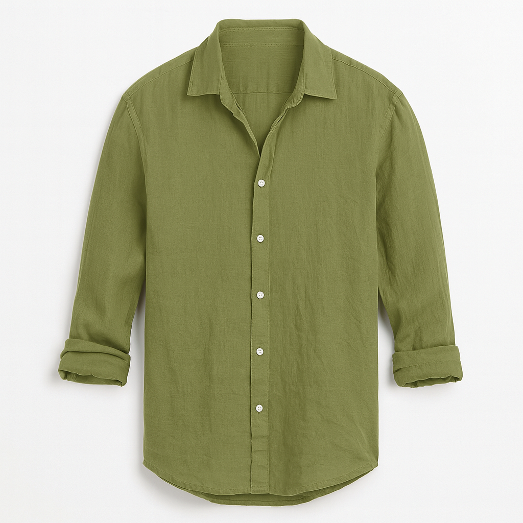Chemise homme confortable et élégante pour les journées d'été décontractées. Tissu respirant.
