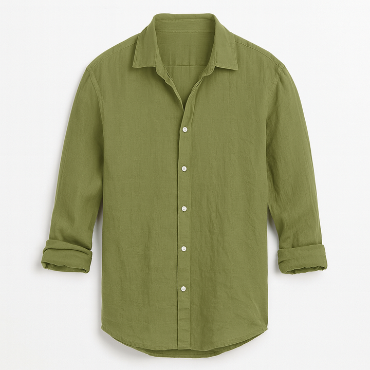 Chemise homme confortable et élégante pour les journées d'été décontractées. Tissu respirant.
