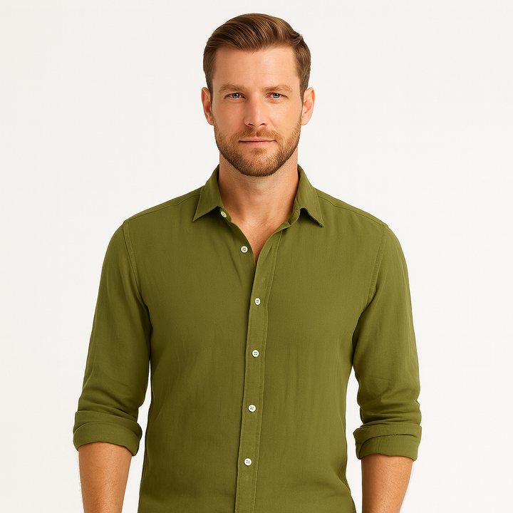 Chemise homme décontractée, légère et respirante. Idéale pour les vacances à la plage en été.