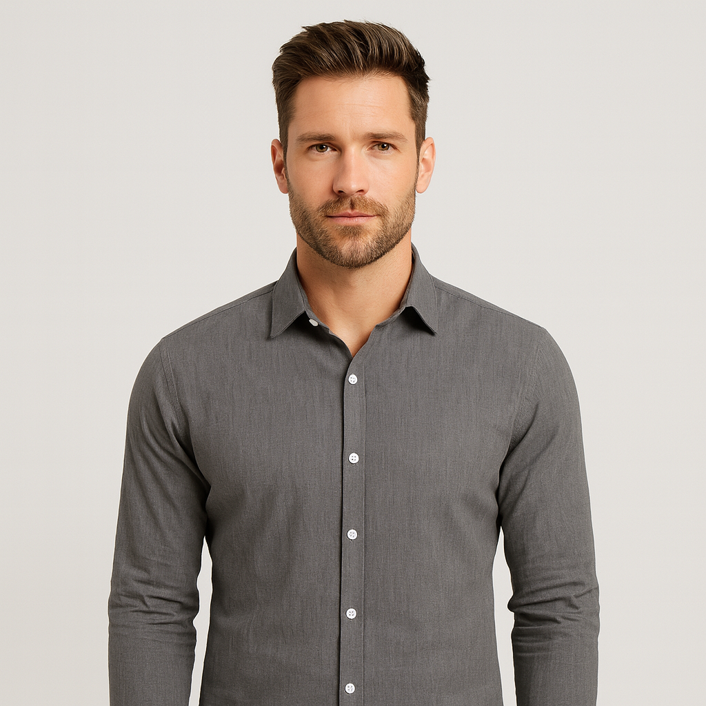 Chemise homme élégante, respirante, pour le printemps/été. Confort et style décontracté garantis.